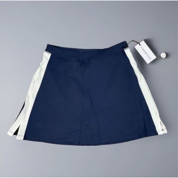 WeWoreWhat Revolve Tennis Active Skort Blue Optic White Size L NWT - Picture 5 of 12